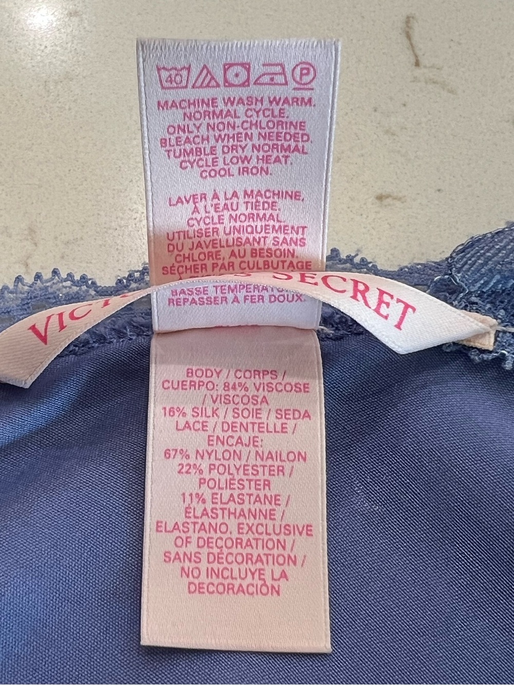 Victoria’s Secret Silk Blend Lace Chemise Slip Dress Size Small - Picture 6 of 8